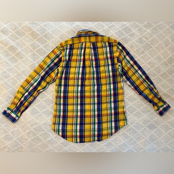 Ralph Lauren Men’s. Yellow and Blue Classic Button Down Shirt. Size small. - Picture 4 of 11